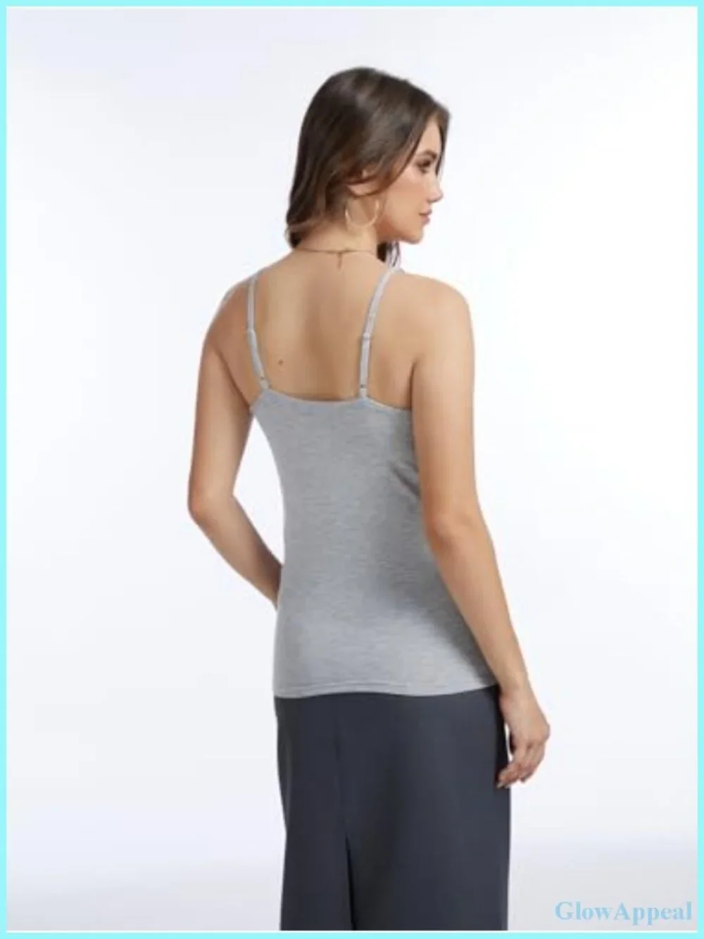 4 Pack Modal Camisole Tops Adjustable Straps Seamless Undershirt Layering Tanks